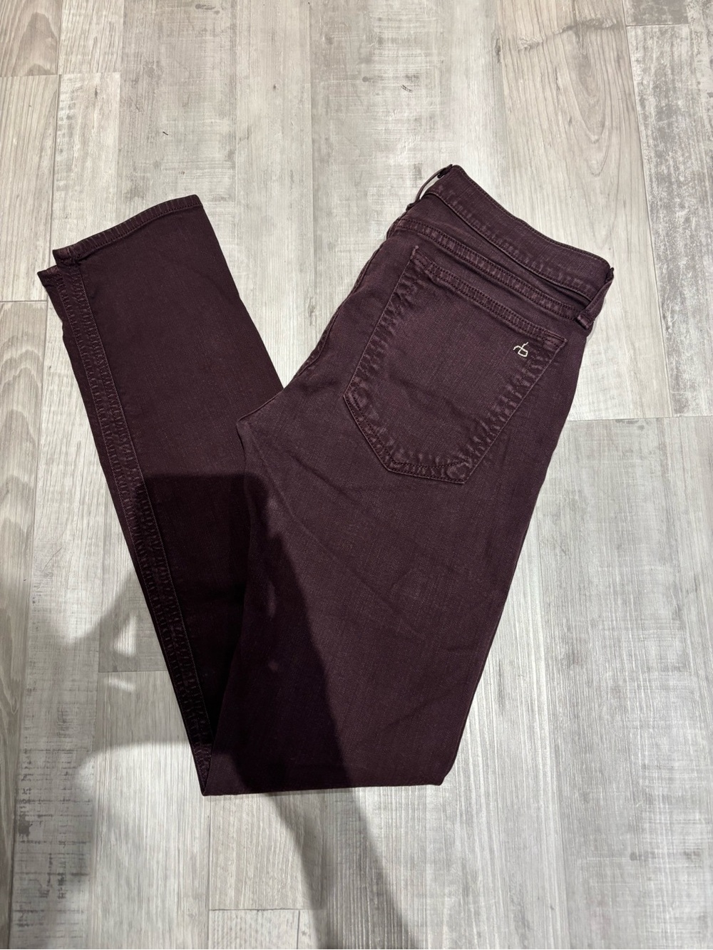 rag & bone Dre Jeans in Aged Burgundy